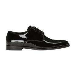 Men s Glossy patent leather derby shoes DOLCE GABBANA 24S