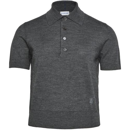 BURBERRY Cotton blend polo shirt