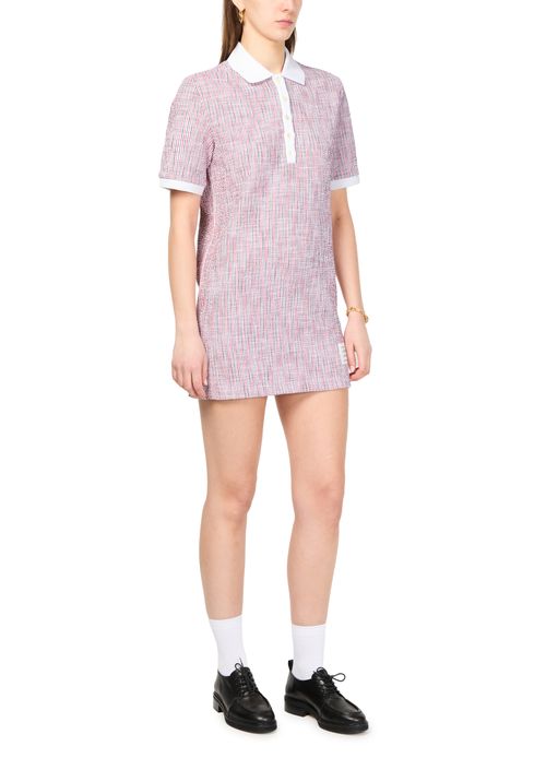 THOM BROWNE Short sleeved polo dress