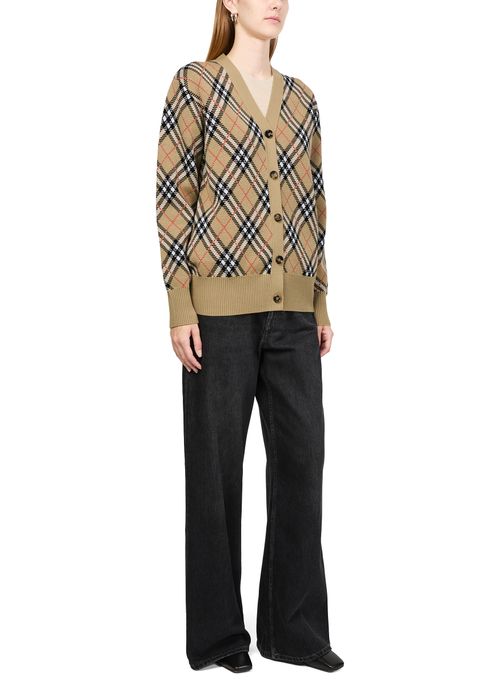 BURBERRY Check cardigan