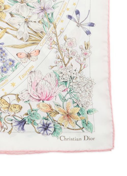 DIOR Dior Astral Flowers 90 Square Scarf