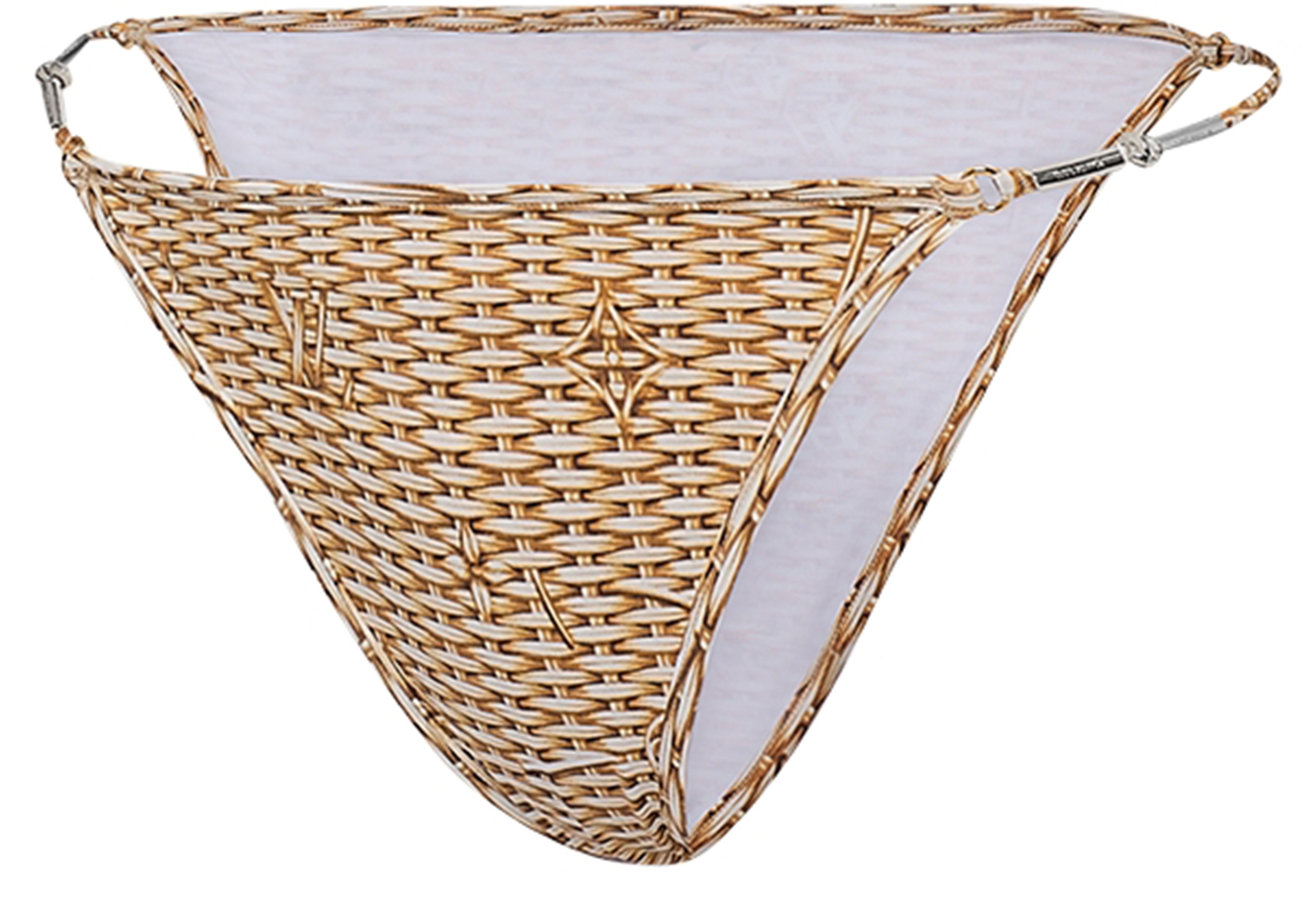 Monogram Raffia Bikini Bottoms thumbnail 3