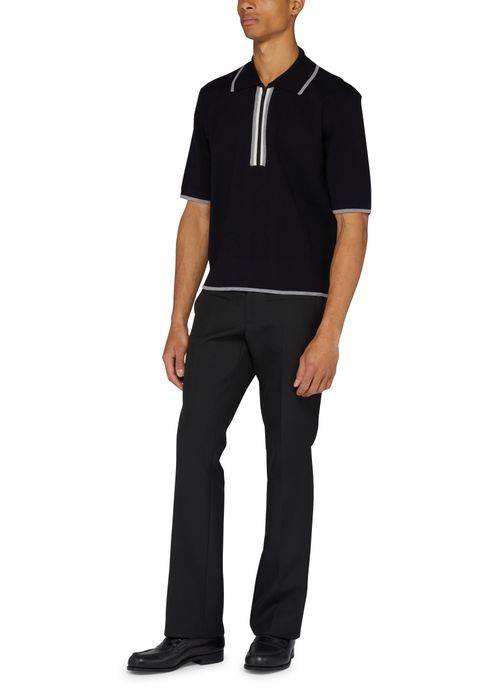 THOM BROWNE Merino wool polo