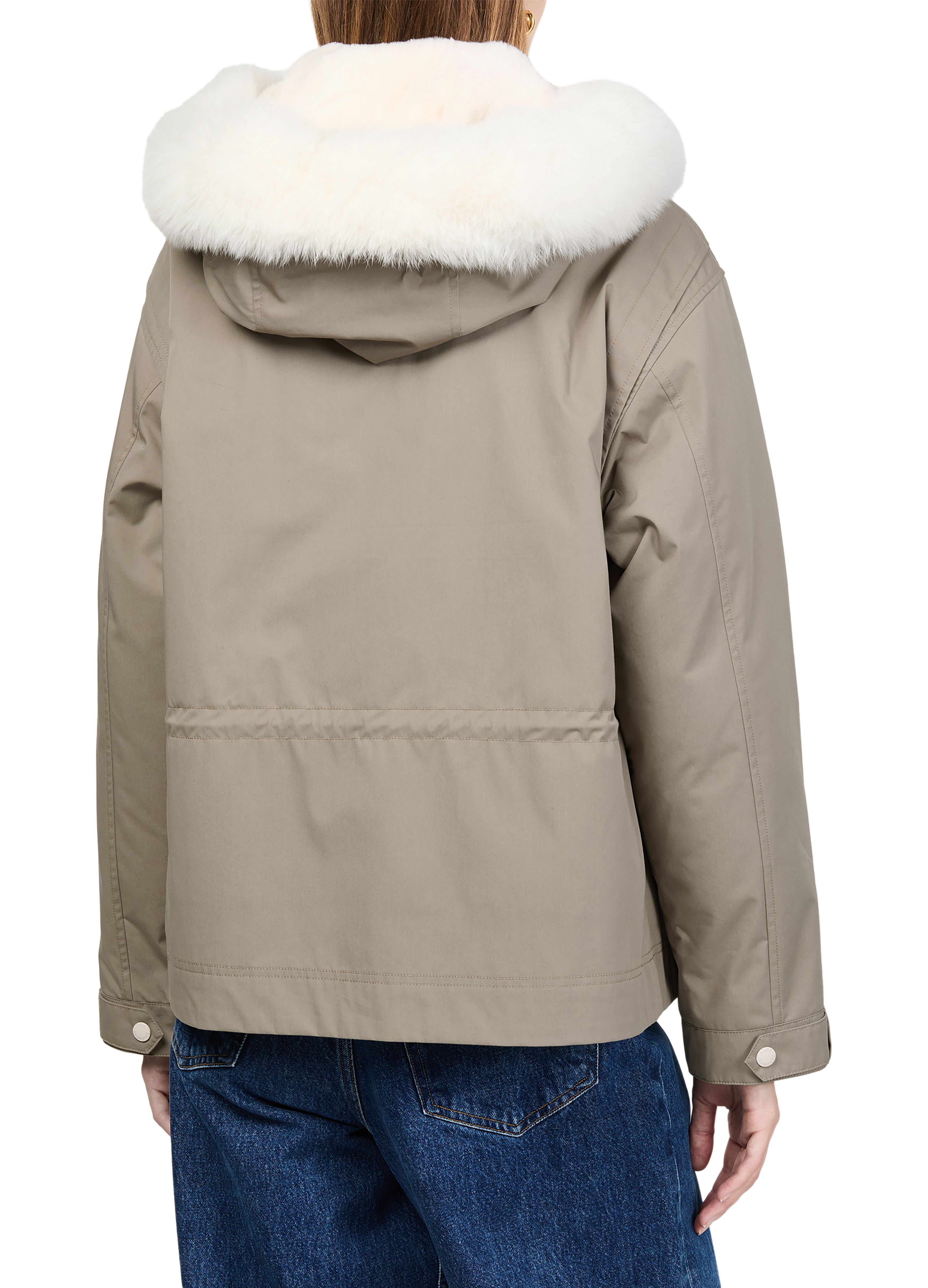 Hooded cotton parka thumbnail 5