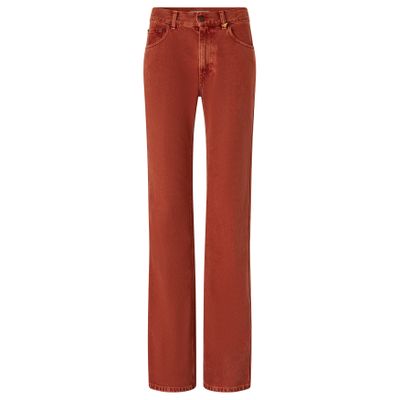 Chloé Straight-cut Jeans In Brown