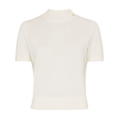 ANINE BING MONIQUE SHORT-SLEEVED SWEATER 