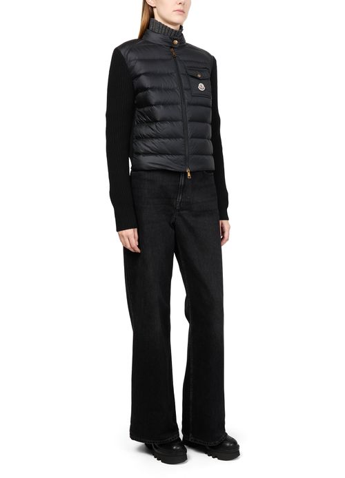 MONCLER Bi-material jacket