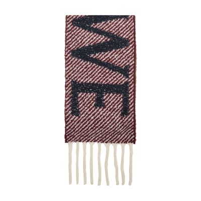Loewe Scarf In Alpaca And Wool In Multi