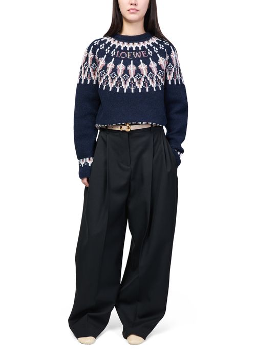 LOEWE Round-neck wool blend sweater