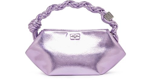 GANNI Mini Bou metallic bag