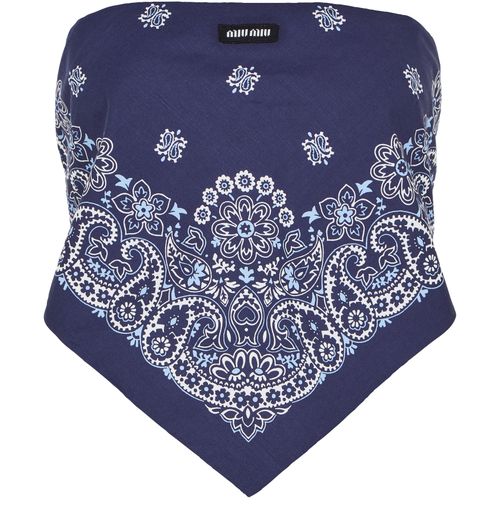 MIU MIU Bandana bustier