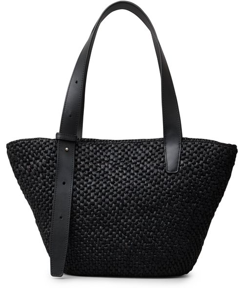 LIE STUDIO Bianca small raffia bag