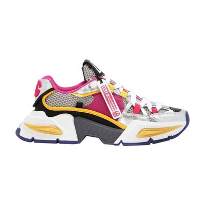 Dolce & Gabbana Mixed-material Airmaster Sneakers In Multicolor