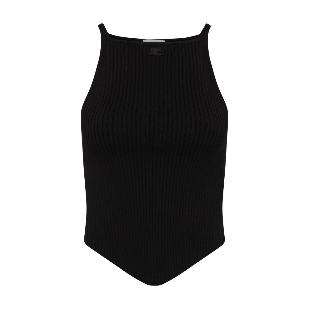 Signature pointy rib knit top thumbnail 7