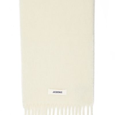 Jacquemus Carro Scarf In Off-white