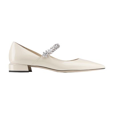 Jimmy Choo Bing Flat Pumps In White