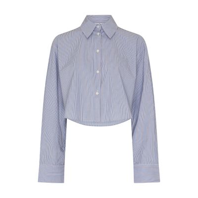 Shop Acne Studios Long-sleeved Shirt In Blue