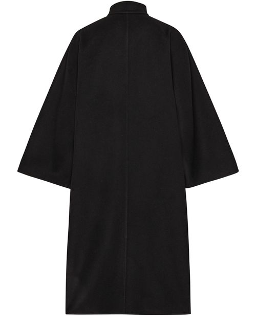 CELINE High-collar cape in double face cashmere