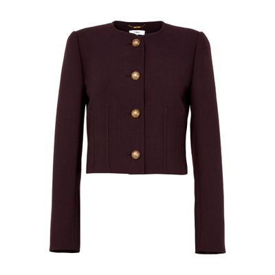 Chloé Single-breasted Jacket In Brown