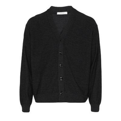 Lemaire Relaxed Twisted Cardigan In Grey