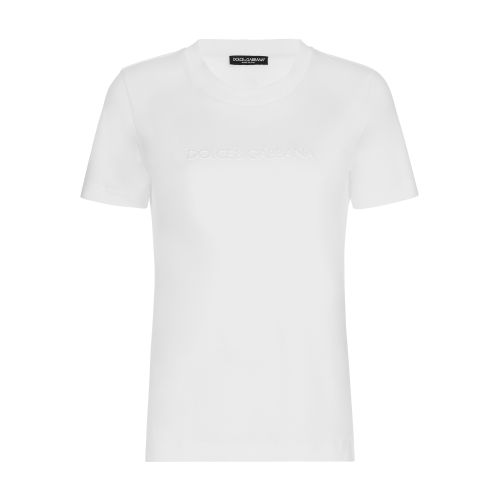 Dolce & Gabbana Jersey T-shirt In Optical_white