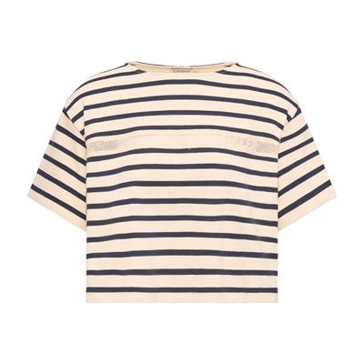 Moncler Striped T-shirt In Multi