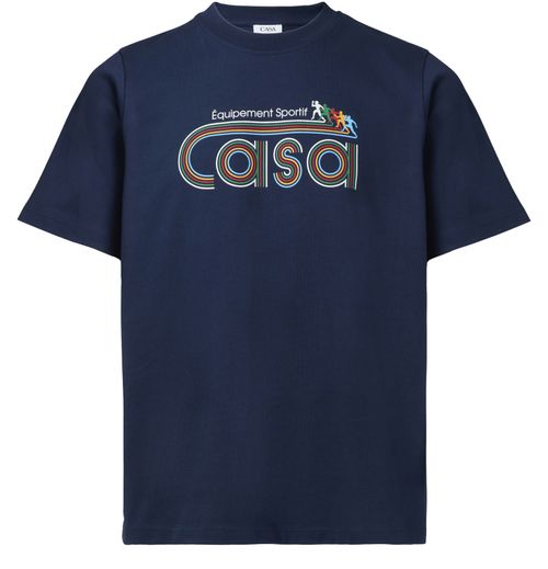 CASABLANCA Screen printed short-sleeved t-shirt