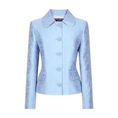 Dolce & Gabbana Brocade Jacket In Purple