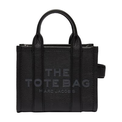 Shop Marc Jacobs The Leather Crossbody Tote Bag In Black