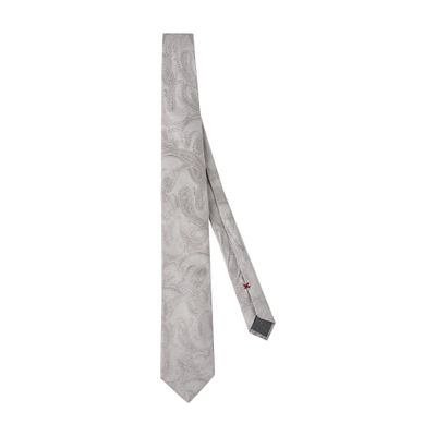 Brunello Cucinelli Silk Tie In White