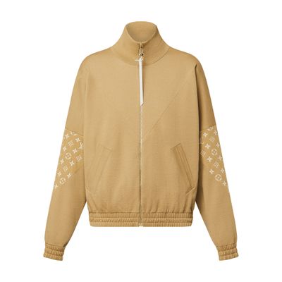 Louis Vuitton Zipped Cardigan / Cuts In Beige