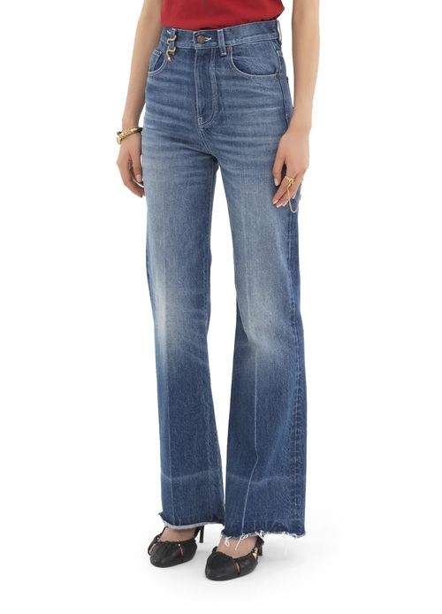 CHLOE Serpent straight-cut jeans in cotton