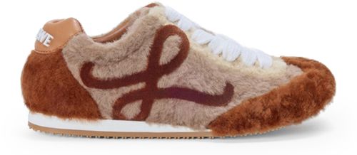 LOEWE Ballet Runner 2.0 in shearling sneakers
