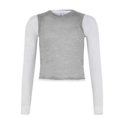 Loewe Draped Sweater In Cashmere In Gray