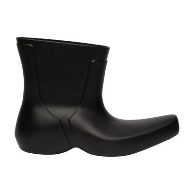 Balenciaga Excavator Curved-toe Boots In Black
