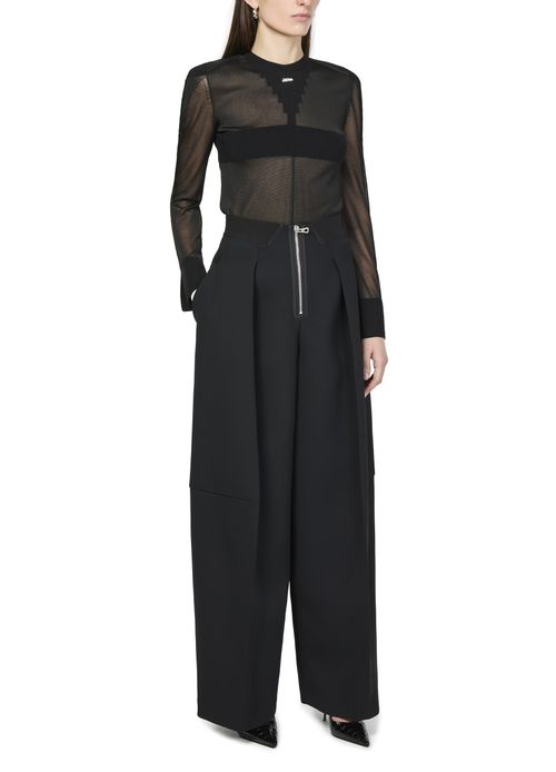 JEAN PAUL GAULTIER Hose mit Kreppbindung The Heavy