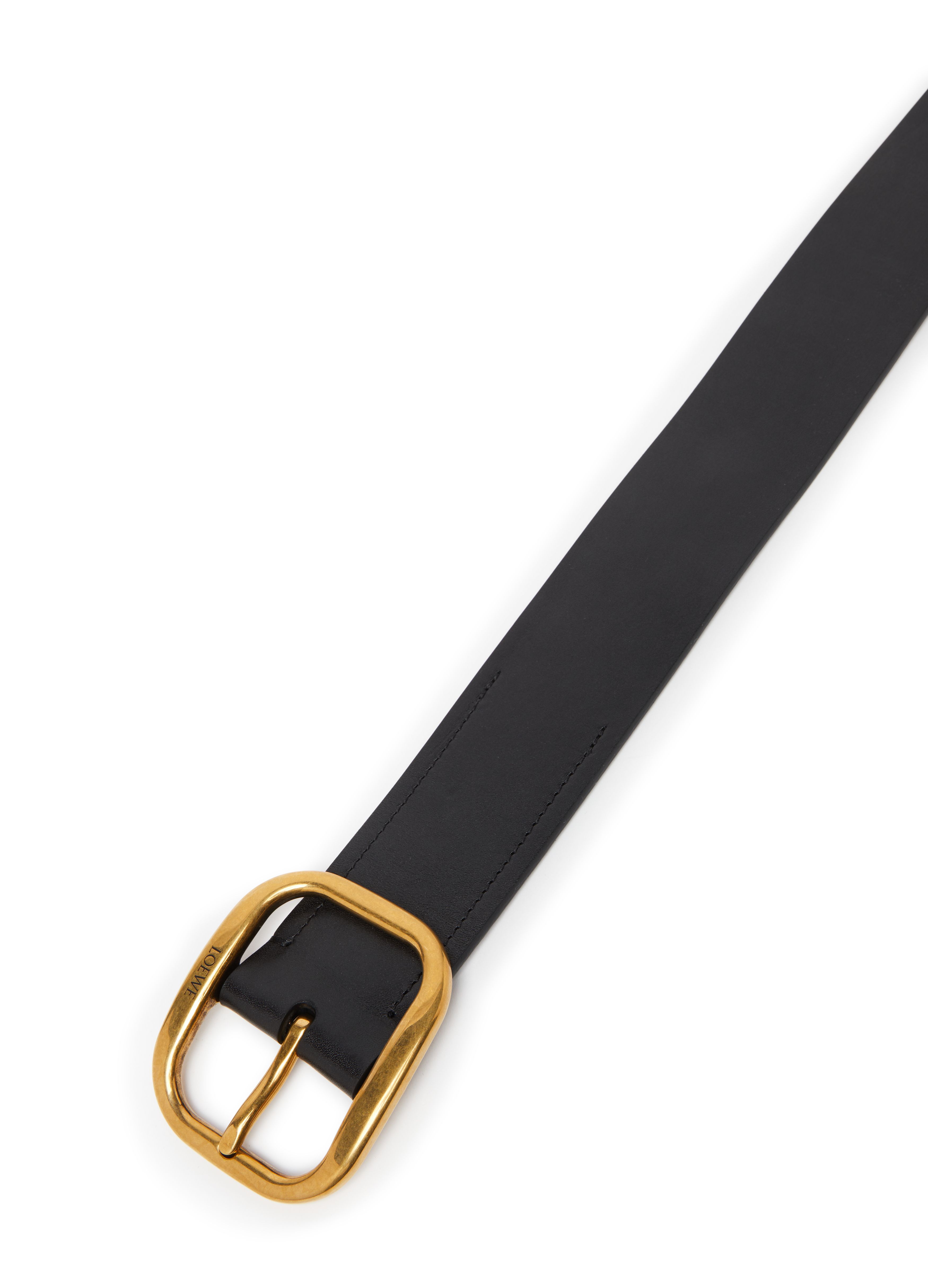 Soft, rounded leather belt thumbnail 4
