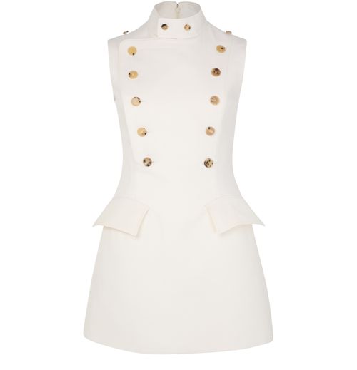 MCQUEEN Wool mini dress