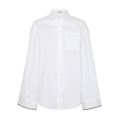 Brunello Cucinelli Cotton Shirt In White