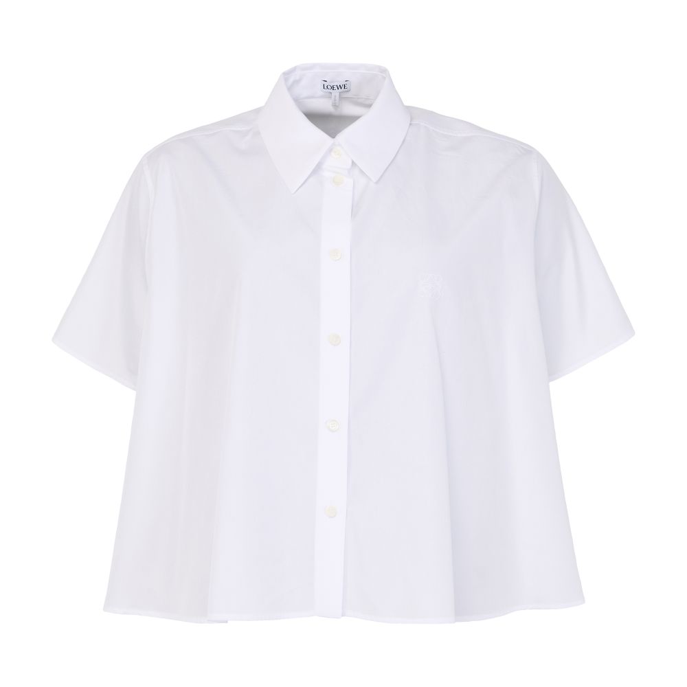 Short sleeve trapeze shirt in cotton thumbnail 7