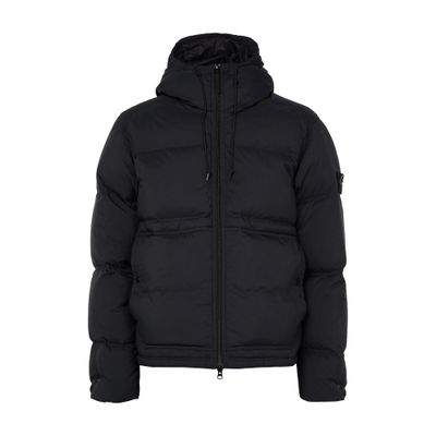 Hooded down jacket