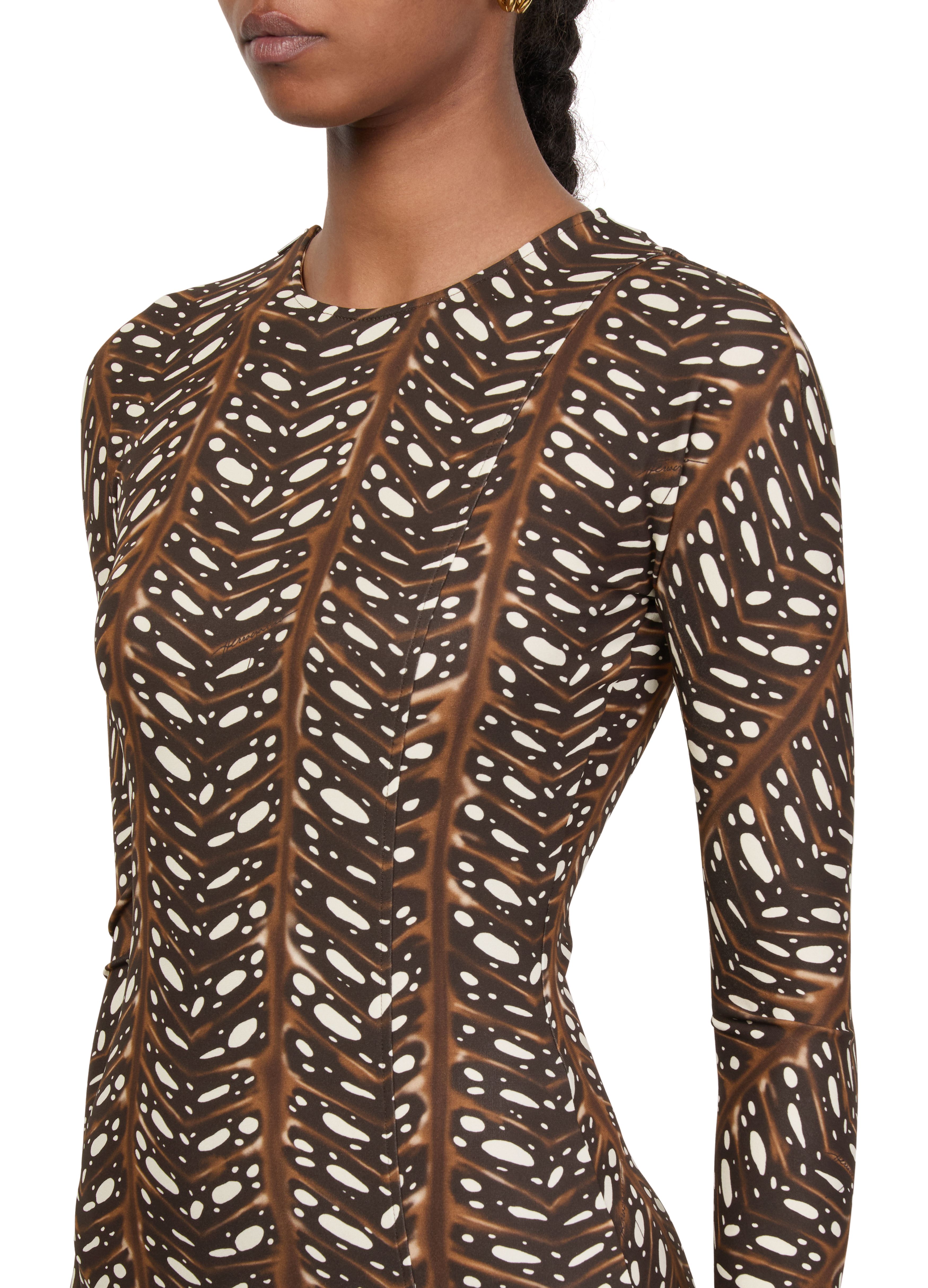 Jersey viscose long dress thumbnail 4