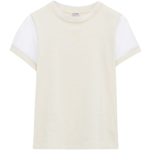LOEWE Eng anliegendes T-Shirt aus Baumwollen und Viskose