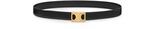 Medium reversible framed Triomphe belt in taurillon and lizard embossed calfskin - CELINE