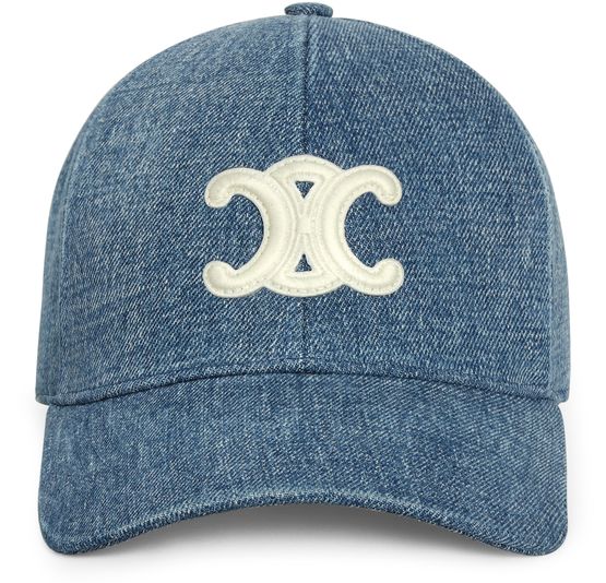 Triomphe デニム製 ベースボールキャップ レディース | CELINE | 24S