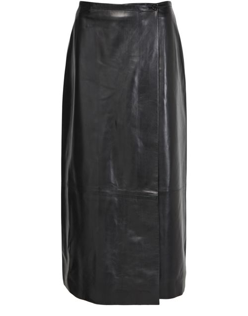 KHAITE Quinn leather skirt