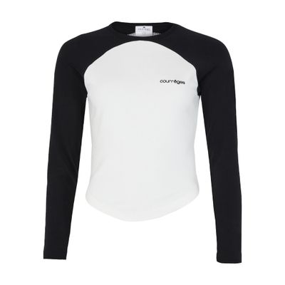 Circle contrast long sleeve t-shirt