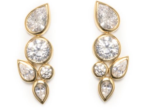 COMPLETEDWORKS Ohrringe aus Gold Vermeil mit Cubic Zirkonias