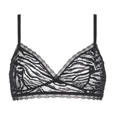 魅力【Dolce & Gabbana】ソフトカップ トライアングルブラ レースとチュール製 ソフトカップ トライアングルブラ