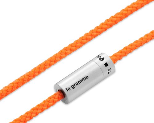 LE GRAMME Bracelet câble nato orange le 7g en argent 925 lisse brossé
